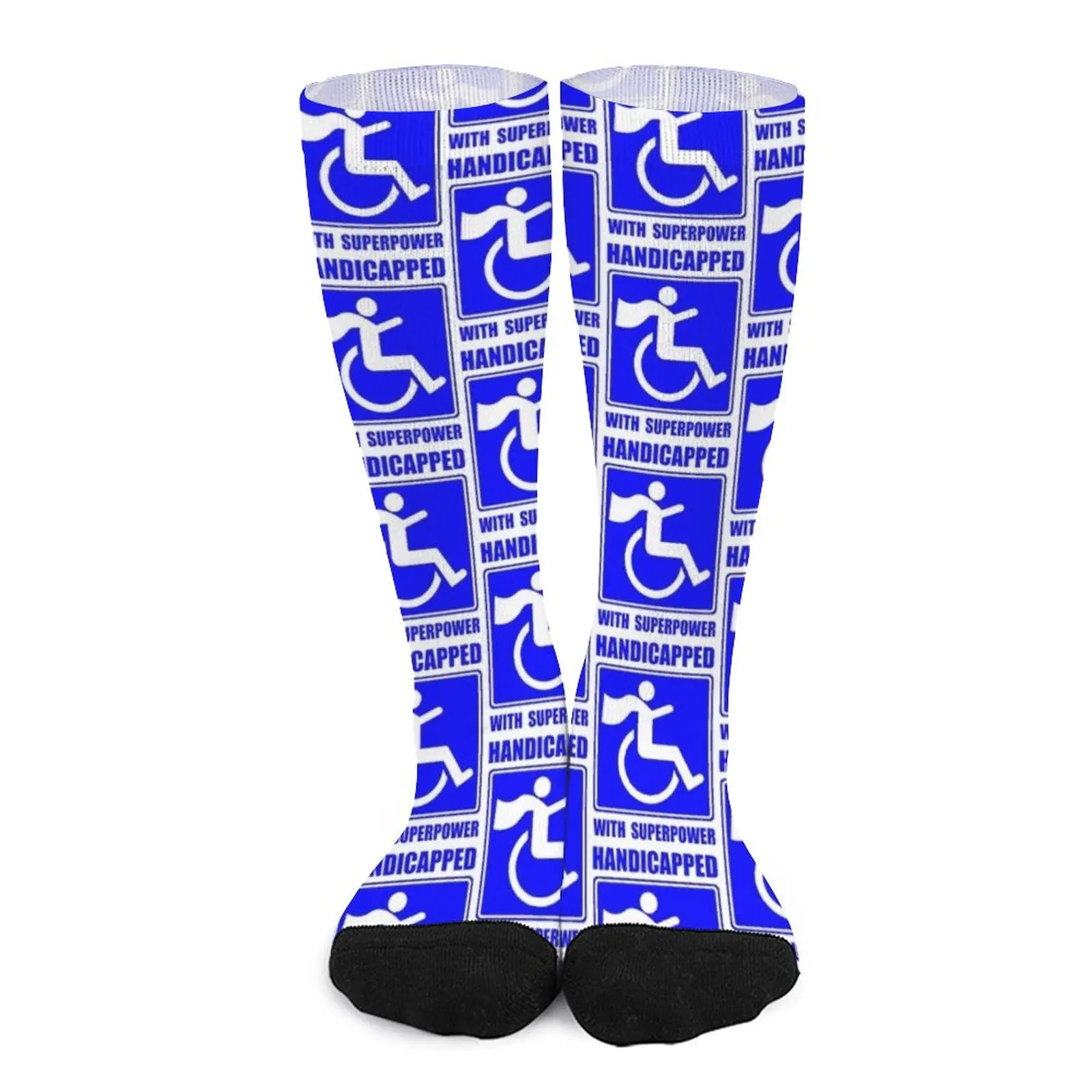Handicapped with Superpower; Socks Wholesale Socks with print Stockings non-slip soccer stockings
