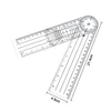 0-140mm 360 Degree Goniometer Angle Medical Spinal Angle Ruler Angle Inclinometer Ruler Protractor Angle Finder Measuring Tool 4