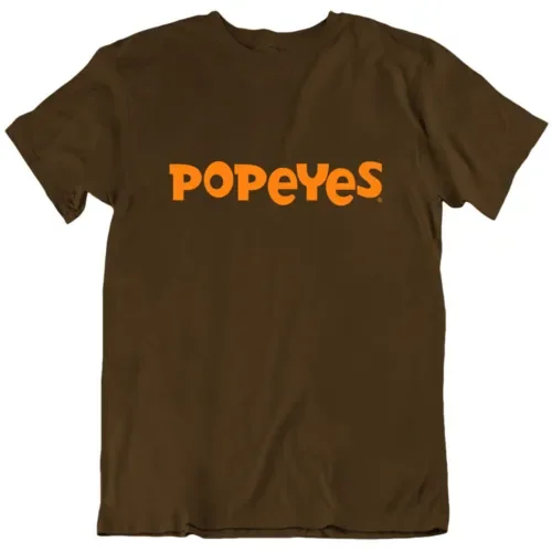 Popeyes Chicken Biscuit Restaurant Love T Shirt Maniche Lunghe O Corte