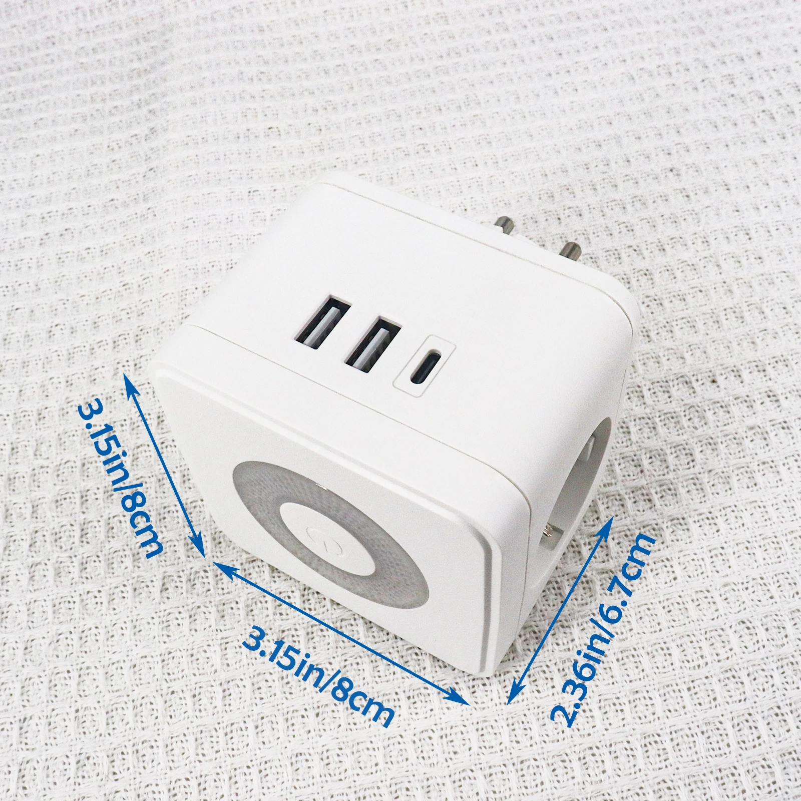   USB Ƽ  ÷, 250V ť , 2USB-A Ʈ C 2 ܼƮ , ߰   , 3680W