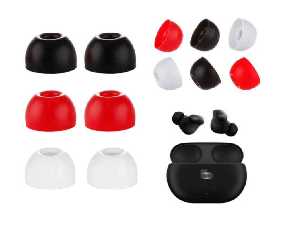Replacement Silicone Ear tips buds For Beats Studio Buds In Ear Earphones Super soft Ear tips Earbuds Eartips