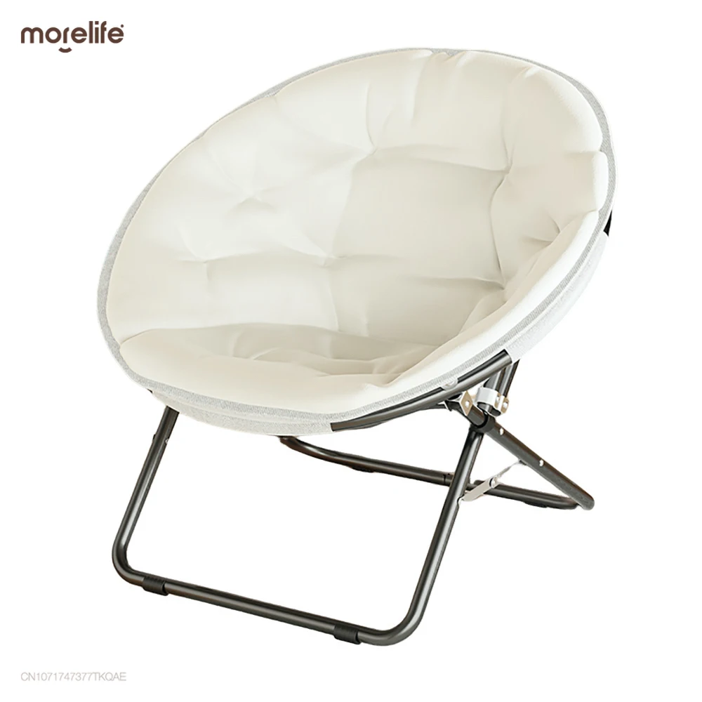 Reclining Chair Lunch Break Foldable Chair Home Balcony Leisure Office Dormitory Moon Chair Lazy Person Sofa Backrest Chair