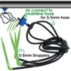 Greenhouse Drip Irrigation Watering System 4-way 3/5mm Irrigation Drip Arrow 2-way Transmitter for Pot Garden Lawn 10set/20set 3