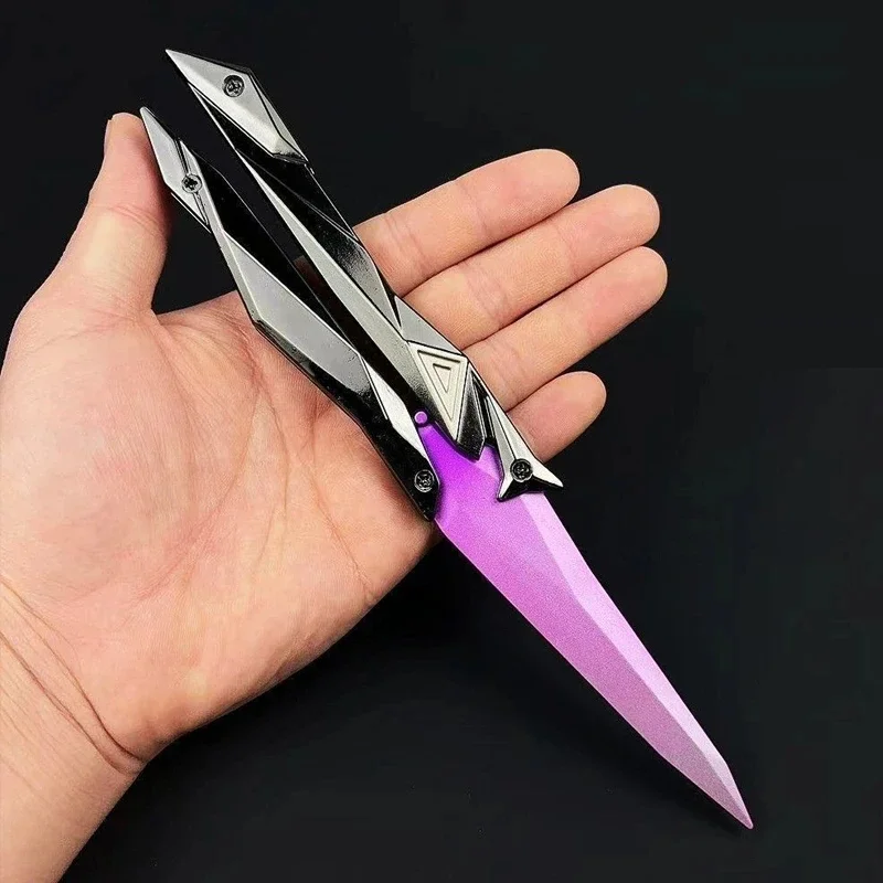 Kreative 3D-Skulptur aus ABS, faltbares Schmetterlingsmesser-Modell, geeignet für Rollenspiel-Zubehör, Sammlerstück, lustige Ornamente für zu Hause – Detail 1