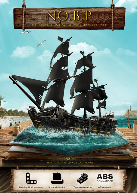 新品大型海賊船モデルビルディングブロックキット モデル構築セット、コレクション 新品大型海賊船モデルビルディングブロックキット モデル構築セット