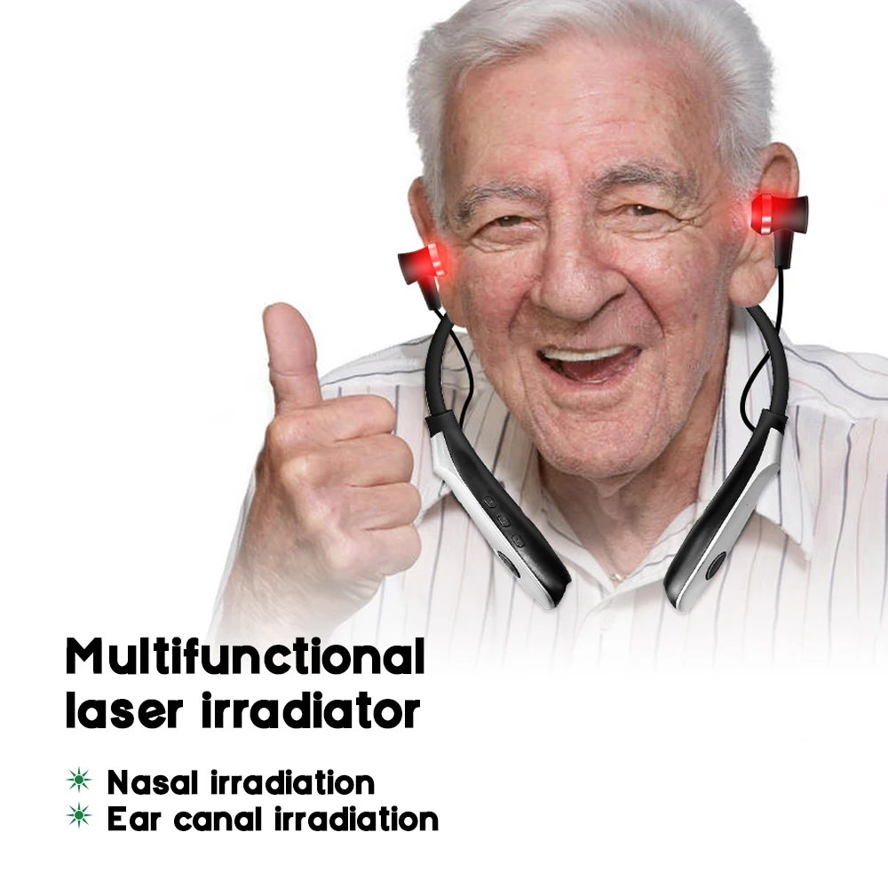 Portable Nasal and Ear Canal Laser Irradiator Rechargeable Neck-hanging 650nm La