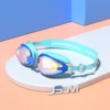 JSJM 2024 New Children Swimming Goggles Anti-Fog Anti-UV Swimming Goggles Silicone Adjustable Professional Swimming Goggles 3