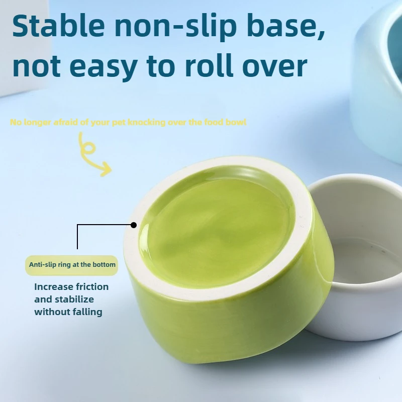 Non-Slip Plastic Pet Bowl - Small Animal Feeder & Water Dish for Hamsters, Rabbits, Cage Essentials Durable Food Container