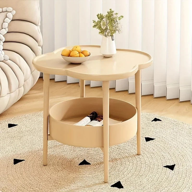 Description Picture 6 of itemBedside Table Cream Style Table Four Leaf Clover Modern Minimalist Bedroom Sofa Side Cabinet Storage Table Small Coffee Table