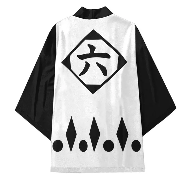 Byakuya Kuchiki Bleach Kimono Cardigans Ukiyo-e Kimono Cloak Loose Three-quarter Sleeve Cardigan Haori