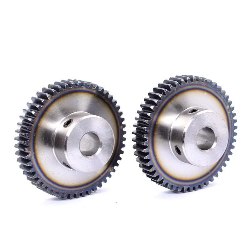 Module 1 Spur Gear Metal CNC Mechanical Transmission Gear 6~25mm Bore 45# Steel 1M 40~100 Tooth Motor Pinion Convex 1Pcs