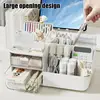 Makeup Organizer Pencil Holder for Desk Cosmetic Organizer Cosmetic Makeup Storage Box Desktop Stationary Organizer with Drawers 2