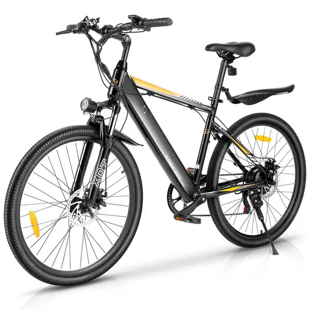 26inch E-bike Bicycle Adult Electric Mountain Bike Disc Brake Lithium Battery 7 Speed Gear 25-32KM/H 1