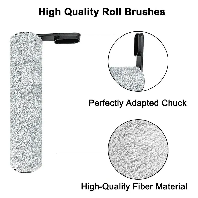 Enhanced Roller Brush and Filter for Wet and Dry Cleaning Systems