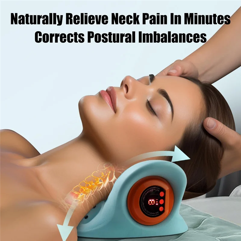 Hot Selling-New Therapist Neck Massager, Electric 4D With Heat, Ergonomic Angle For Deep Tissue Pain Relief,New Therapist Neck M