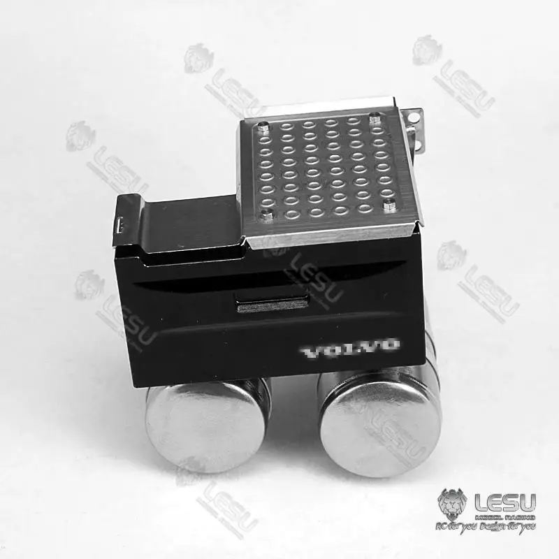 

1/14 truck model toy LESU battery box gas tank exhaust tank set assembly Tamiya tractor LESU