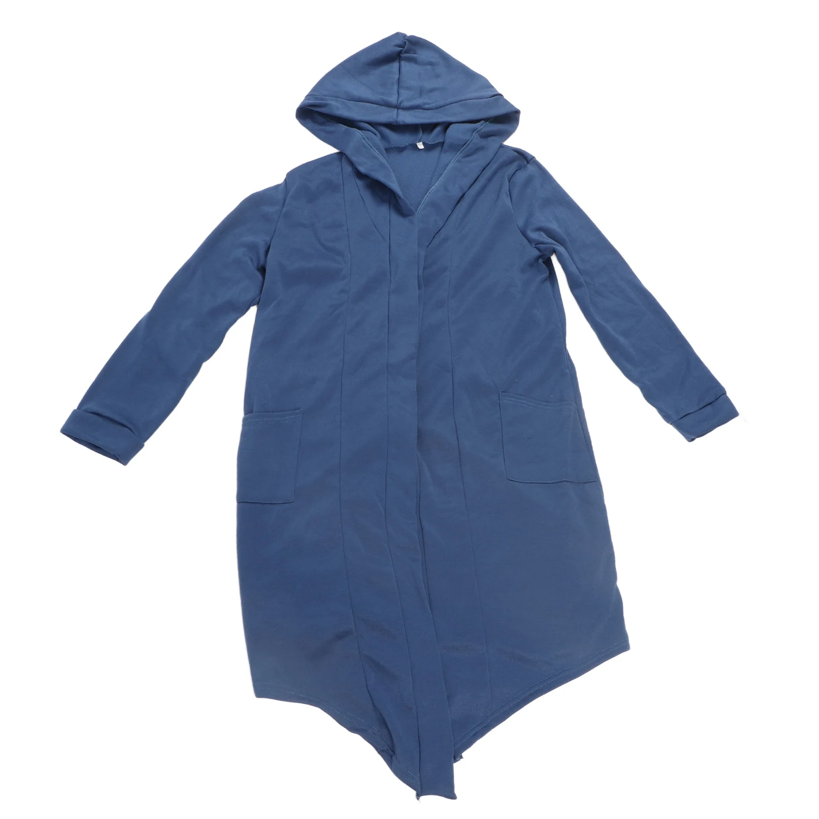 Men Cape Overcoat Drape Coat Hooded Long Sleeves Open Front Warm Cotton for Fall Winter Hooded Long Sleeves Overcoat