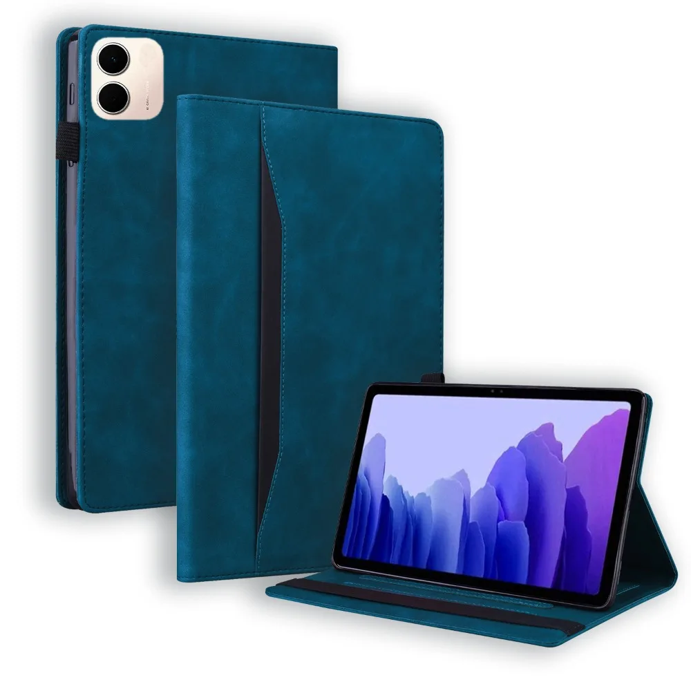 Premium PU Leather Wallet Tablet Case with Pencil Holder