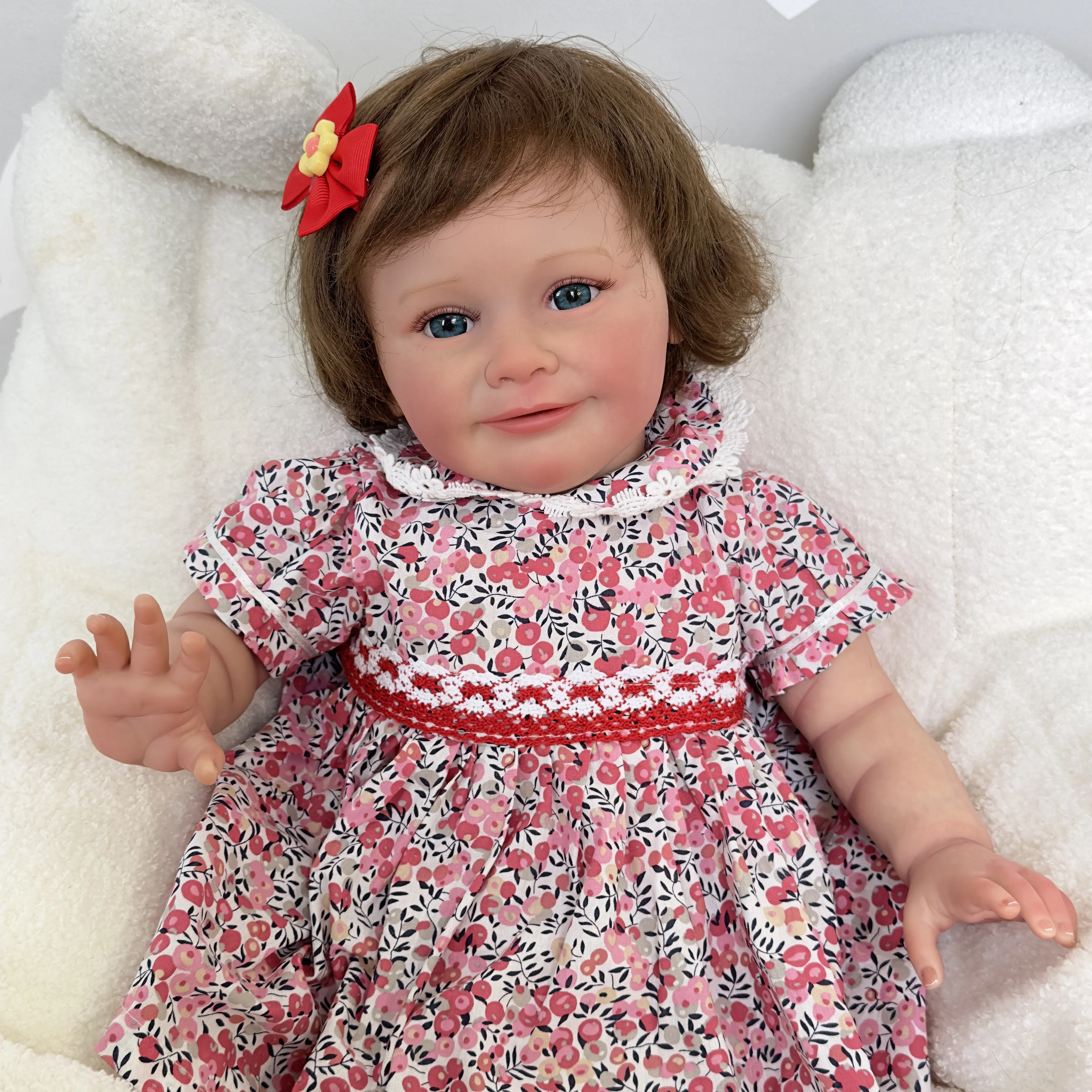 

Reborn Baby 24 Inches 60 cm Zoe Reborn toddler Realistic Hair-Rooted Vinyl Silicone Girl Dolls Toddler Birthday Gift 3D Skin