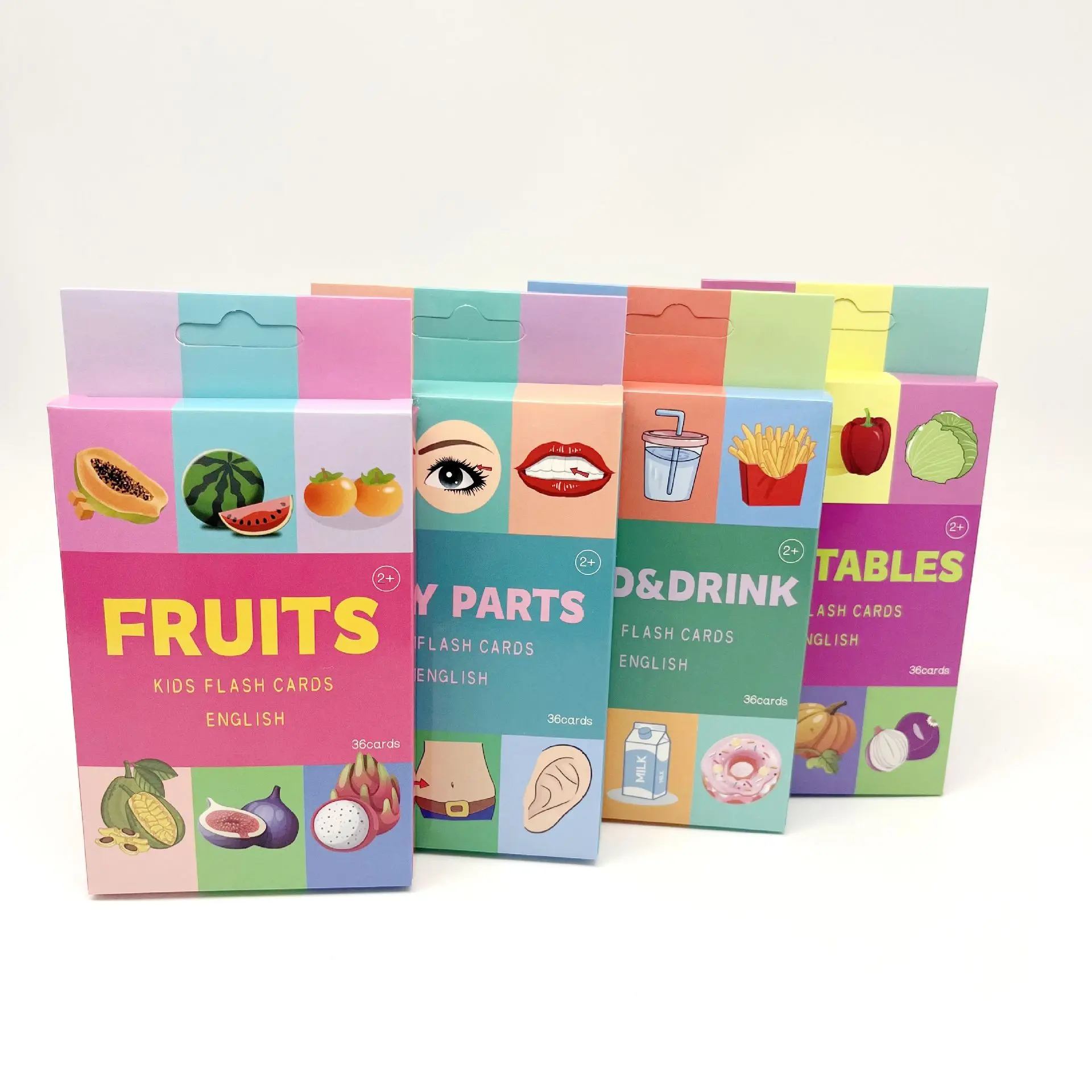 English Cognition Flashcards for Kids 3-14 Years Reading Enlightenment Cards Educational Toys Montessori Teaching Aids Gifts 2
