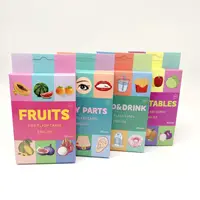 English Cognition Flashcards for Kids 3-14 Years Reading Enlightenment Cards Educational Toys Montessori Teaching Aids Gifts 2