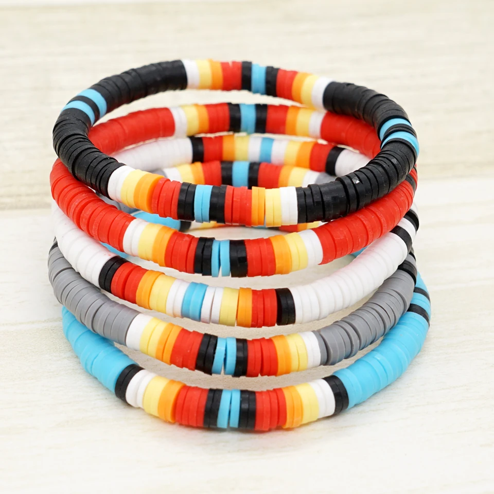 Braccialetti Con Perline Di Argilla 3 Pezzi, Pile Di ... - Shein