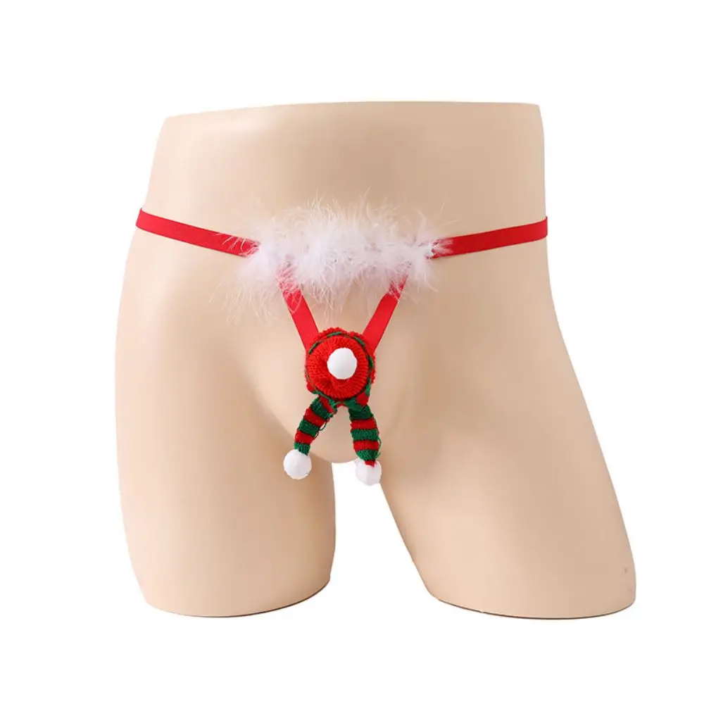 

Men'S Elastic Underwear Christmas Feather Thong Underwear Men'S Fun Underwear Thong Gay Slips Lingerie Cueca Calzoncillos