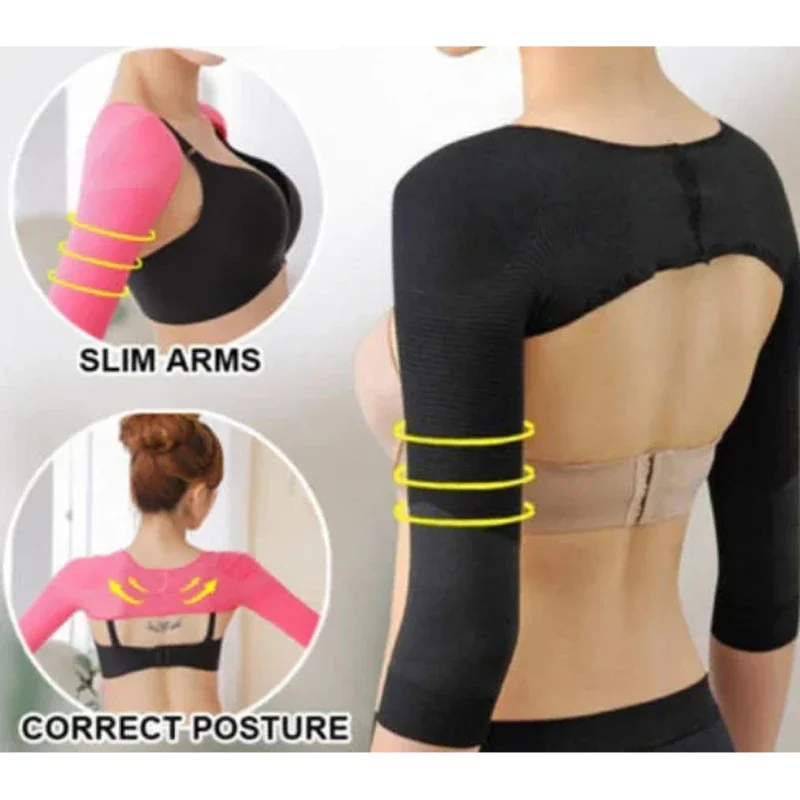 Elastico Per Il Braccio Shaper Per Le Donne Dimagrante Maniche Superiori Indumento A Compressione Crop Top Postura Corrector Body Shaper Supporto Post-Chirurgico Per La Schiena Gilet