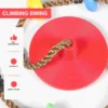 The Swing Disc Seat Climbing Rope with Platform and Colorful Toy Outdoor Carabiner Bell Attachment Kid Plastic Recreation 2