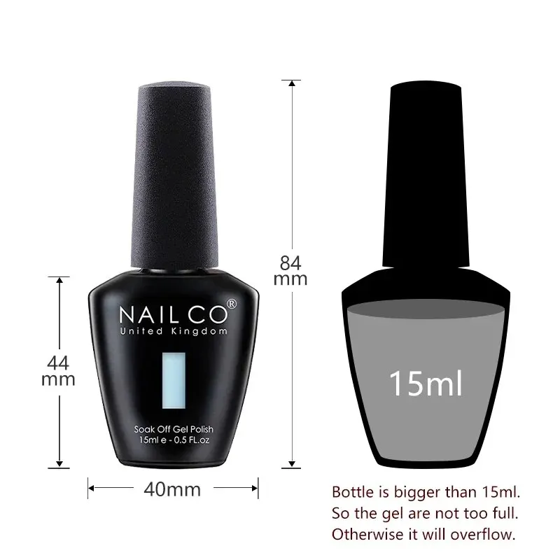 NAILCO 6pcs Ice Transparent Jelly Nail Gel Polish Set Nude Pink Crystal Color Semi Permanent Hybrid Varnish Soak Off Nails 6