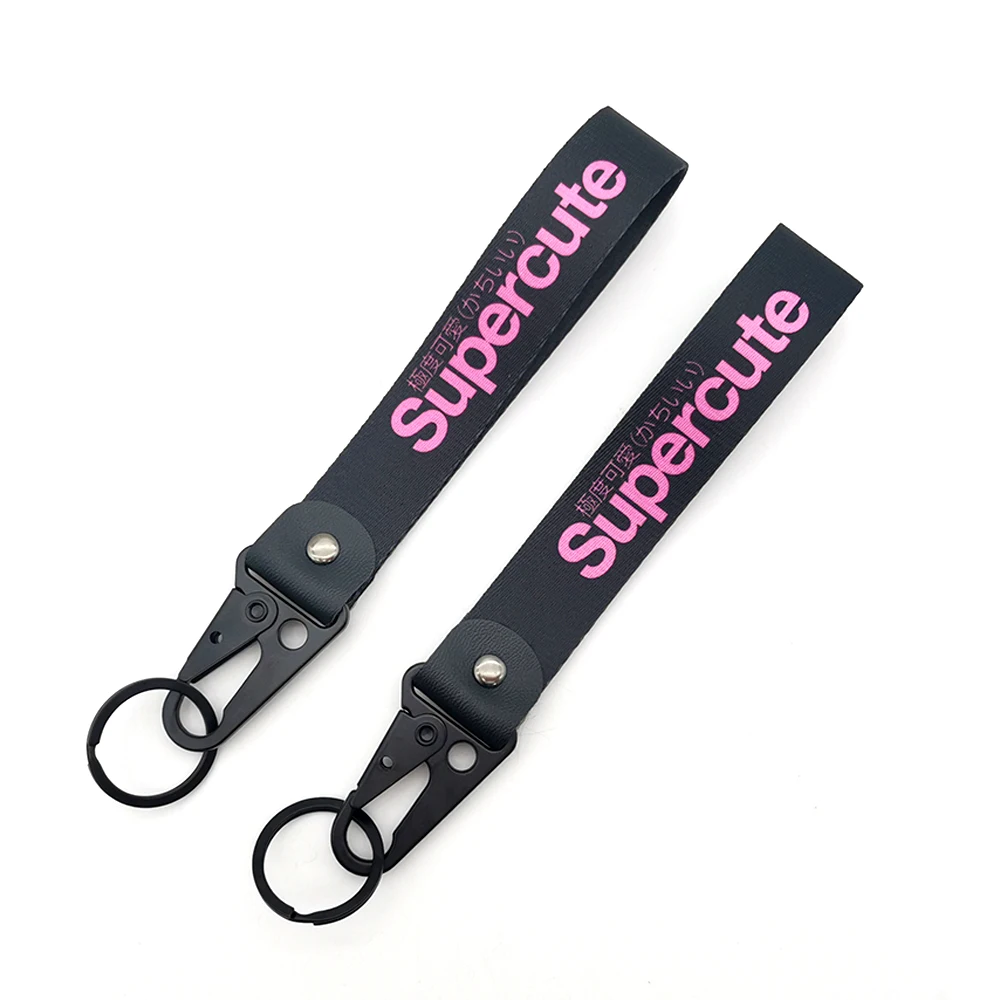 Super Cute mental keyring Wrist strap keychain JDM Style Key  