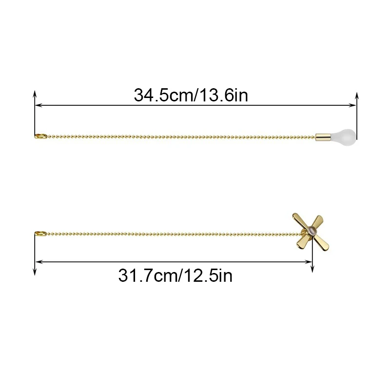 2pc Table Lamp Fan Chain Pulls Chain Extender Bulbs Fan Pull Set Metal Zipper Switch Wiring Online Chandelier Lighting Accessory