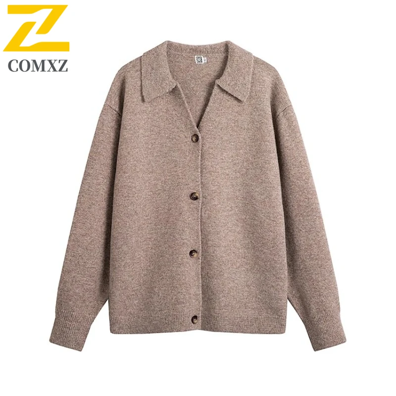 COMXZ 2025 New Men Women Sweater Spring Autumn Loose Slim-Fit Versatile Warm Base Layer Casual Waterproof and Windproof Jacket