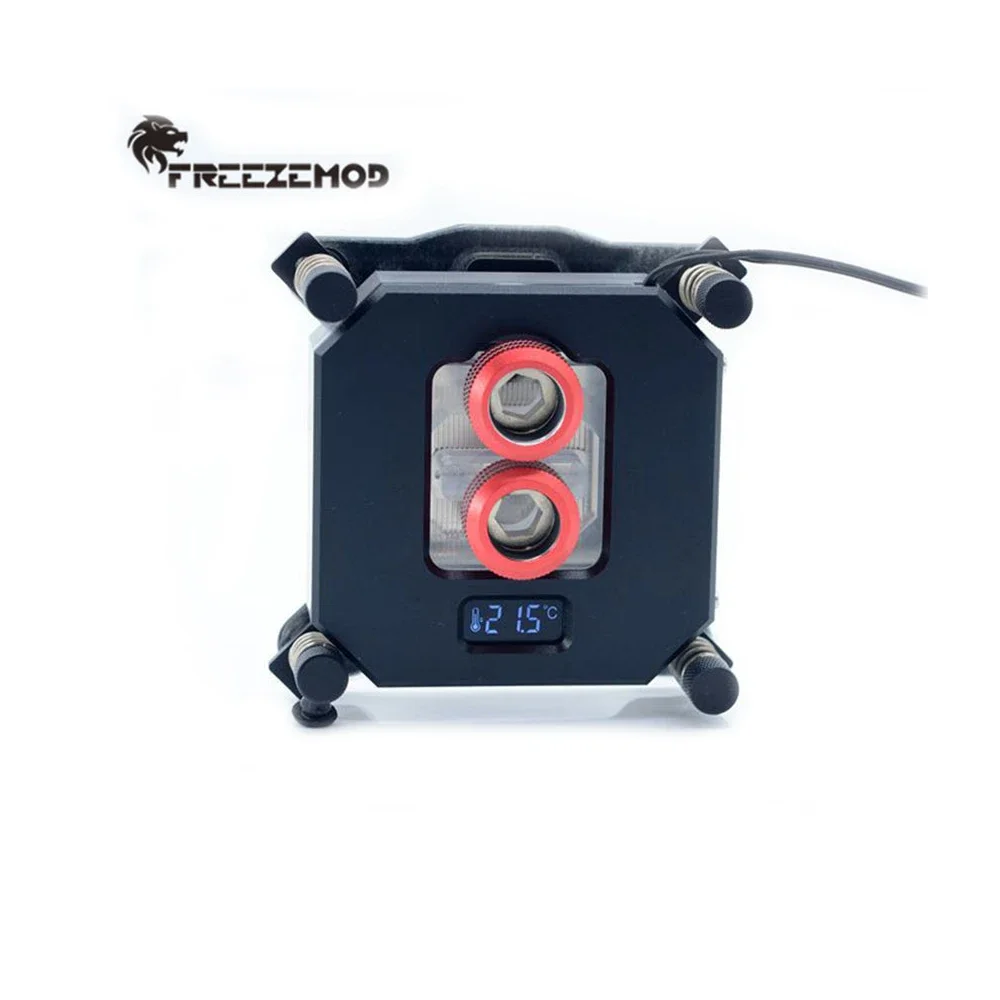 Zemod Cpu Block 2023 Display de Temperatura Lcd Tela va para Intel 1700 115x 2011 1366 775 2066 5v 12v Placa-mãe Aura Sync