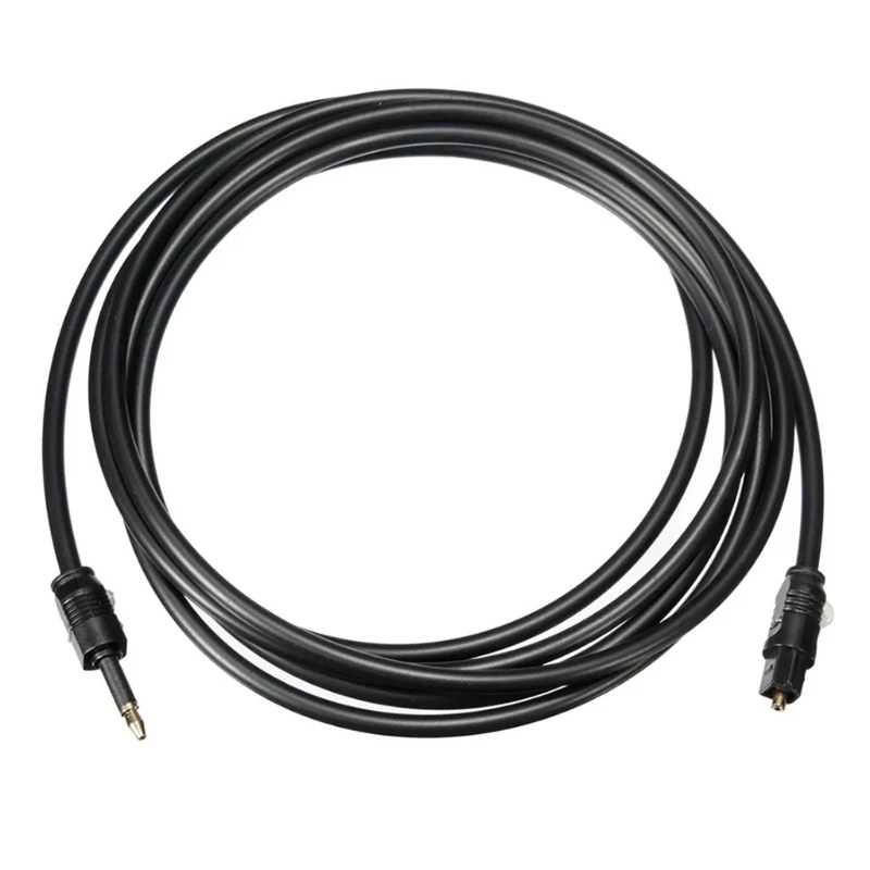 Audio Cable Digital Optical Audio Cable Audio Video Cable Audio Cable Adapter 3.5mm Cable Digital SPDIF Optical Fiber Cord Gold Plated For Speaker Blu-Ray Player Power Amplifier .5/2/3/5m QXNF