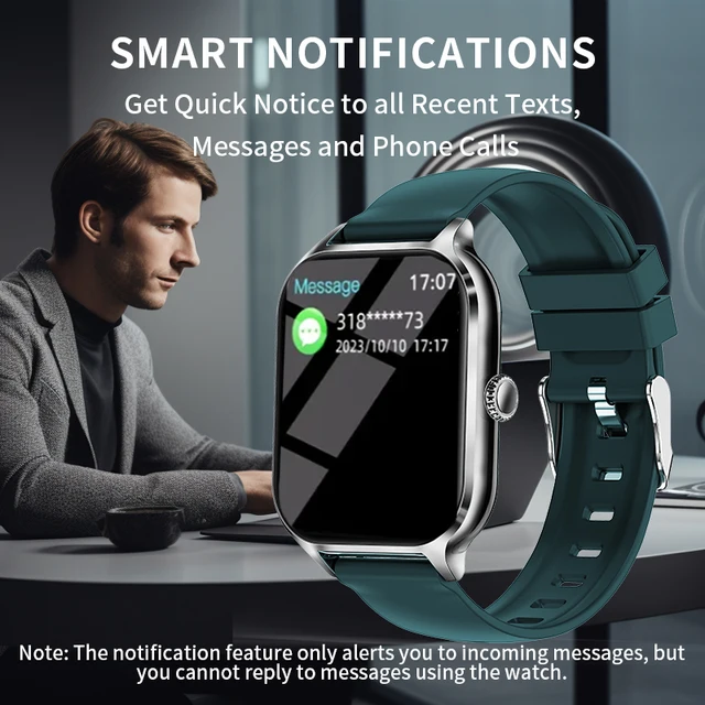 Smart Watch, Android IOS, Male/Women Watch, Call, Message Reminder, 2.01cm Large Screen Display, Exercise Steps and Fitness Exer 5