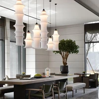 Nordic Minimalist Fabric Wabi Sabi Led Pendant Lights Living Dining Room Loft Home Decor Chandelier Bedroom Corner Bedside Lamp 2