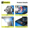 NEWBENY 1000N.m Brushless Electric Impact Wrench 1/2 inch 3 Gear Cordless Efficient Car Repair Power Tool For Makita 18V Battery 5
