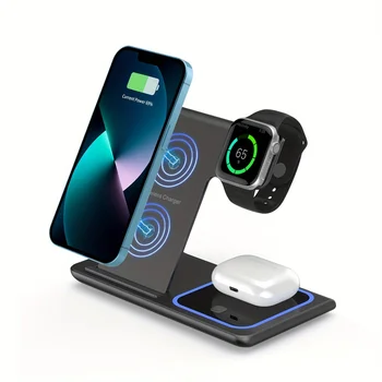 Portable Wireless 3-in-1 Charger Stand 1