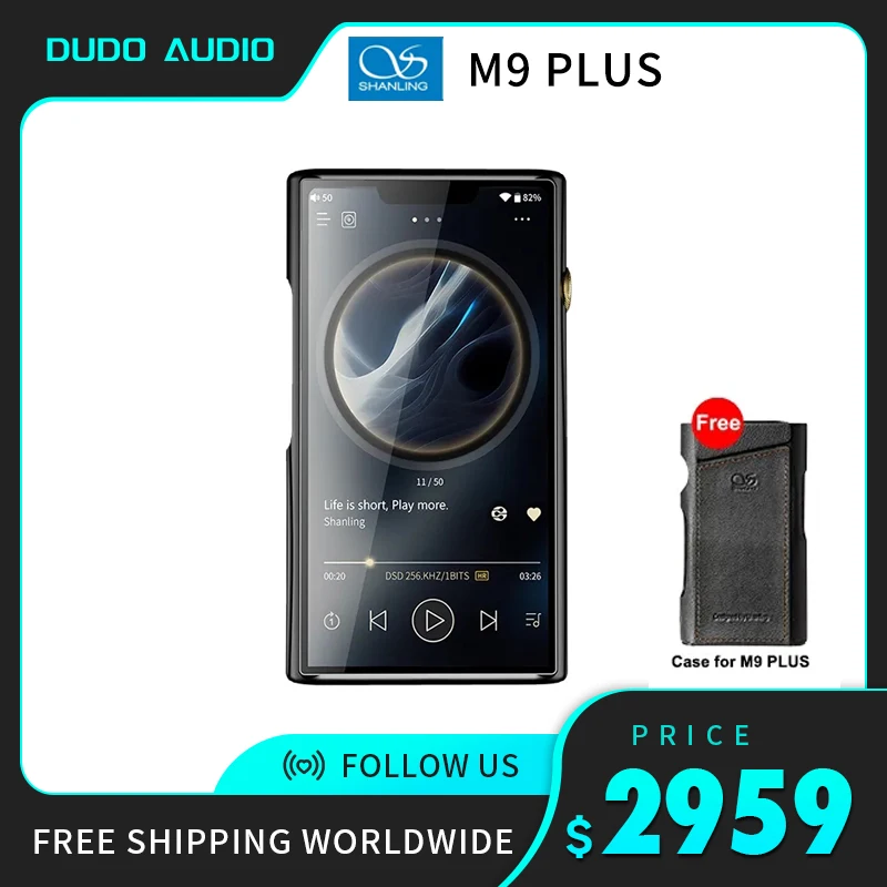 

SHANLING M9 PLUS High-End Flagship Android Portable Music Player Quad AK4499EX Dual AK4191 DAC chips Hi-Res PCM1536 DSD1024