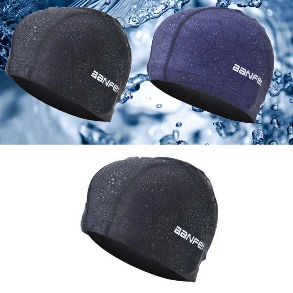 

Comfortable Hat High Elastic Sports Turban Bathing Waterproof Swim Pool Hat Diving Hat Swimming Caps Ear Protect
