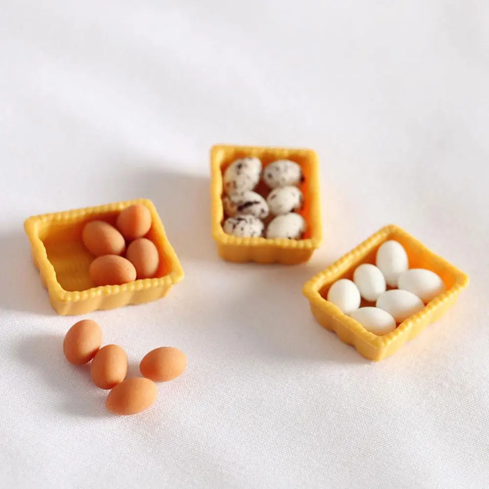Miniature Kitchen Food Egg Egg Trays For Blyth Doll Toys Doll House pretend food toys pretend kitchen toys kitchen toys doll house toys