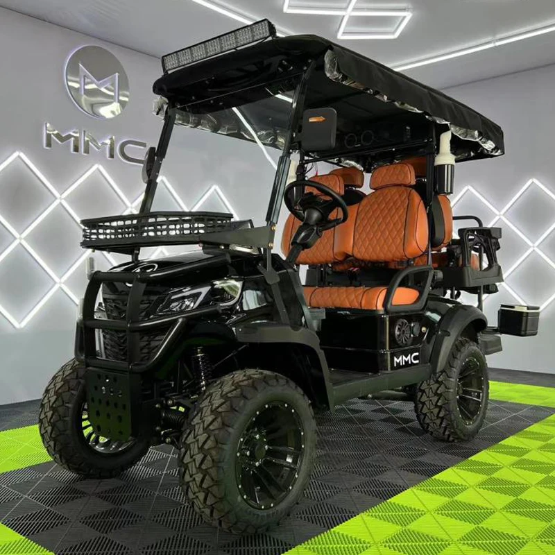 Factory Price New Model Design Lithium Battery Sightseeing Off-Road Golf Buggy 4 6 8 Seater Electric Golf Cart