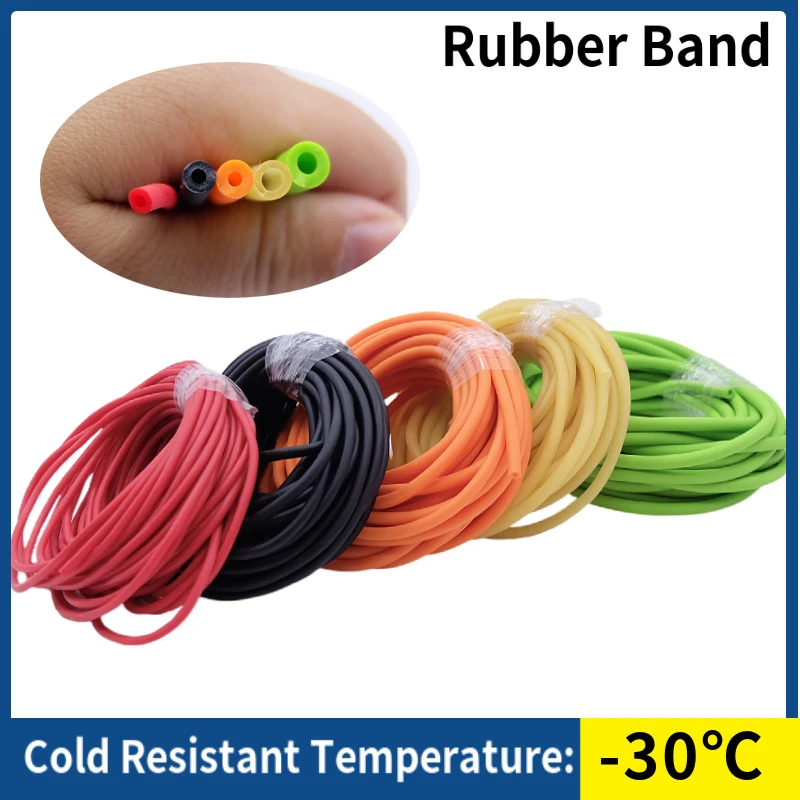 Nature Latex Rubber Hose Antifreeze Tension Rope Pipe High Resilient Elastic Tube Slingshot for Hunting Slingshot Catapult Bow