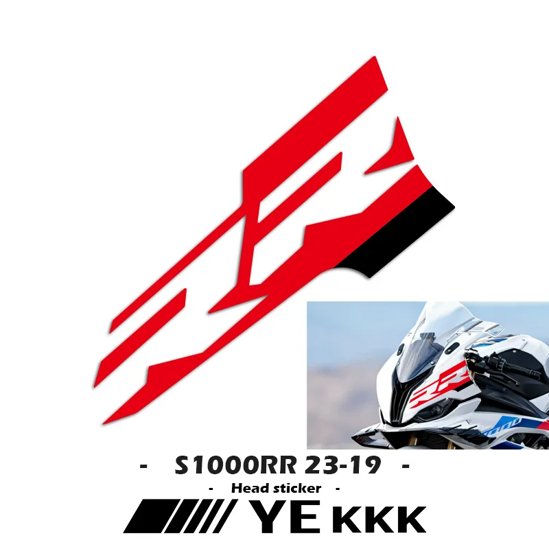 S1000RR 2023 Motorcycle Accessories Sticker Decal For BMW S1000RR 2019 2020 2021 2022 2023 Head Sticker RR Drawing S 1000 RR
