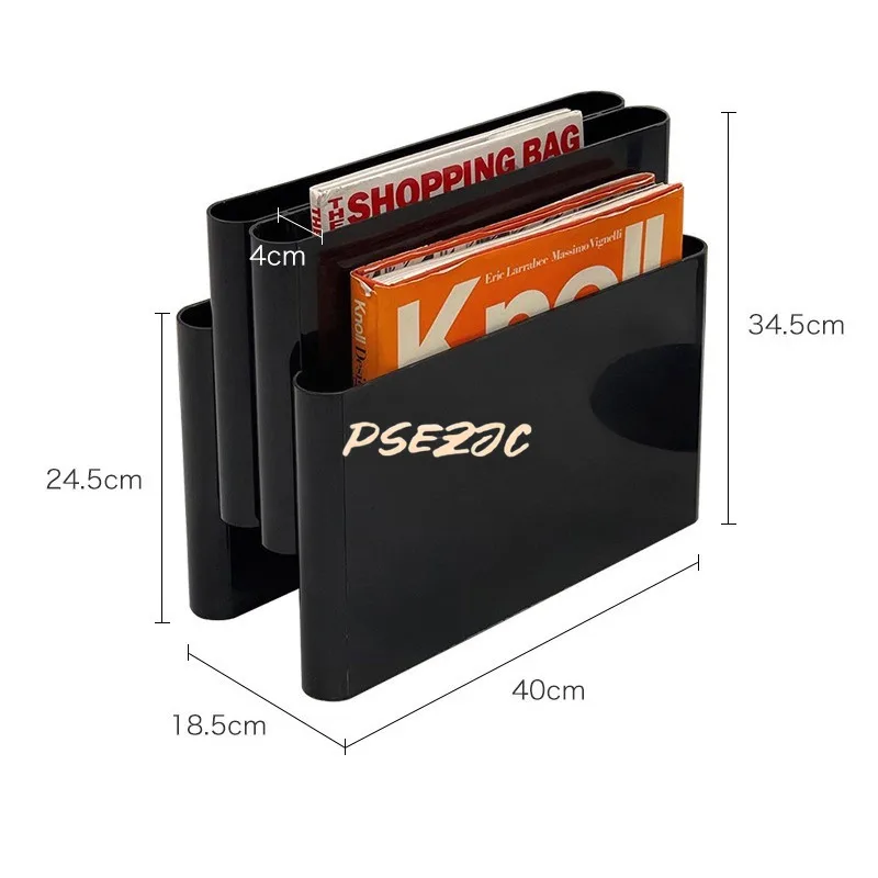 Minimalist Floor Style Book Storage Rack Multi Grid Desktop Organization Small Bookshelf Decoration Books and Newspapers