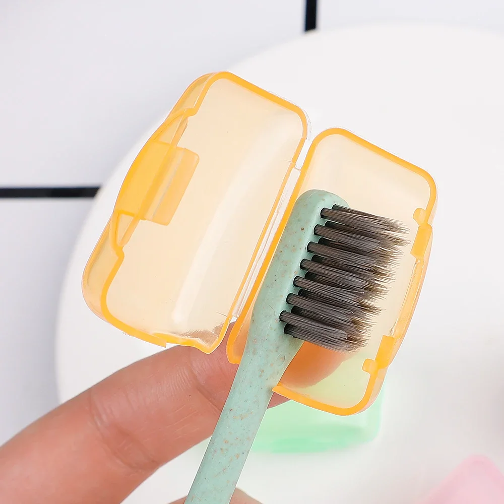 50/5Pcs Portable Toothbrush Head Cover Dustproof Teeth Brush Protective Storage Case Cover For Outdoor Travel Bathroom Supplies 5