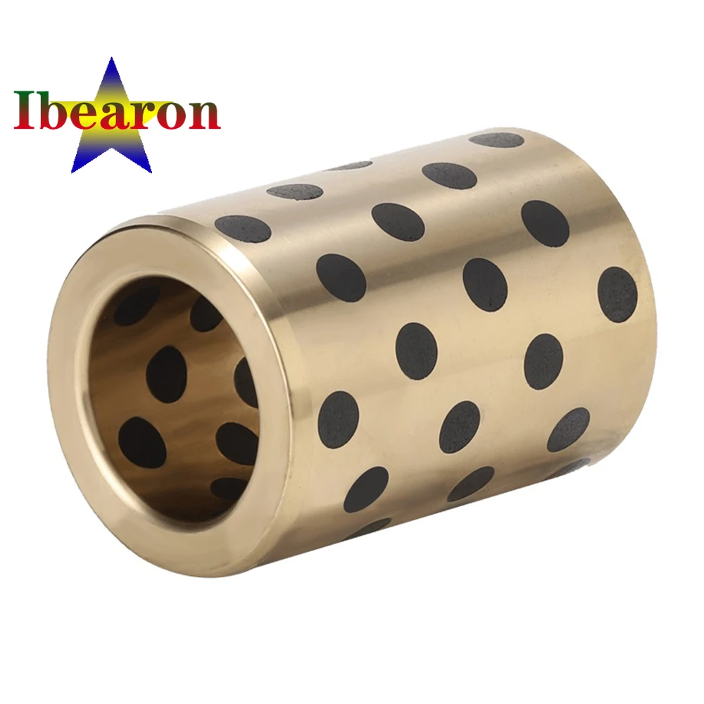1PCS LM40(40x60x80mm) Graphite Copper Sleeve Linear Bearing Self-lubricating Oil Free Bushing 3D Printer Parts