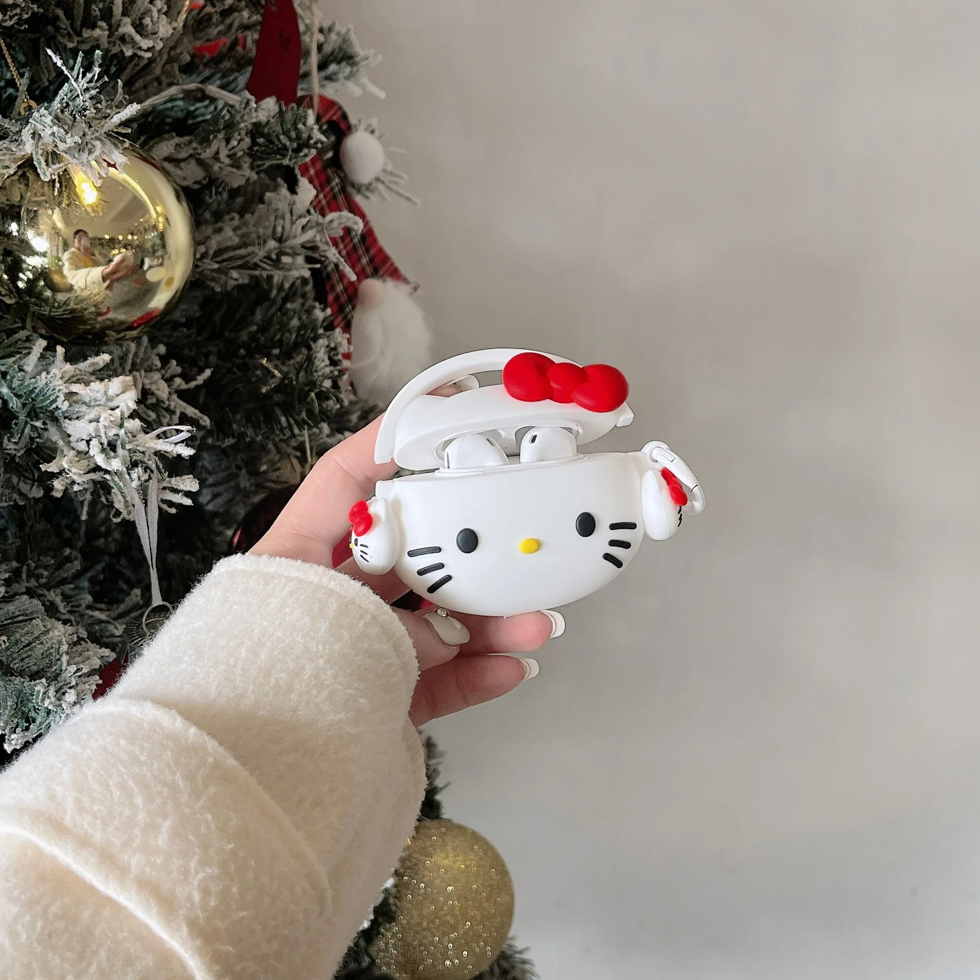 Miniso Red Earphone Hello Kitty Cover Per Auricolari Per Apple Airpods 1 2 3 Generation Airpods Pro Custodia Per Cuffie Bluetooth Wireless