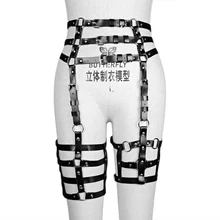  Fullyoung Loves Leather Skirt Harness Waist Belts Womens Underwear Punk Goth Body Bondage Erotic Lingerie BDSM Style Accessories 